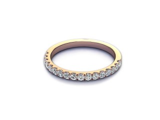 Semi-Set Diamond Eternity Ring 0.36cts. in 18ct. Rose Gold