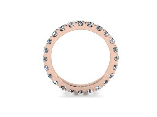 Full Diamond Eternity Ring 1.40cts. in 18ct. Rose Gold - 9