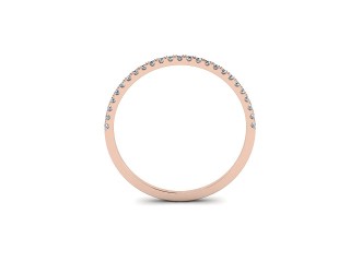 Semi-Set Diamond Eternity Ring 0.10cts. in 18ct. Rose Gold - 9