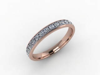 0.62cts. Full 18ct Rose Gold Eternity Ring - 12