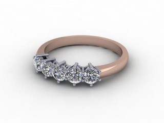 Semi-Set Diamond Eternity Ring 0.50cts. in 18ct. Rose Gold-88-04915