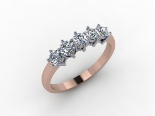 Semi-Set Diamond Eternity Ring 0.50cts. in 18ct. Rose Gold - 12