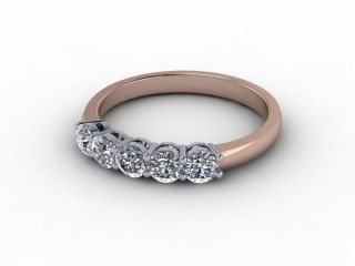Semi-Set Diamond Eternity Ring 0.50cts. in 18ct. Rose Gold-88-04932