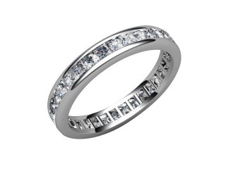 Full Diamond Eternity Ring 1.43cts. in 18ct. White Gold