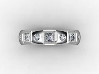 Semi-Set Diamond Eternity Ring 0.45cts. in 18ct. White Gold - 9