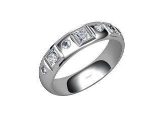 Semi-Set Diamond Eternity Ring 0.45cts. in 18ct. White Gold - 12