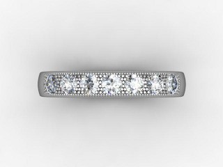 Semi-Set Diamond Eternity Ring 0.41cts. in 18ct. White Gold - 9