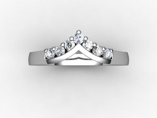 Semi-Set Diamond Eternity Ring 0.25cts. in 18ct. White Gold - 9
