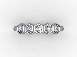 Semi-Set Diamond Eternity Ring 0.30cts. in 18ct. White Gold - 9