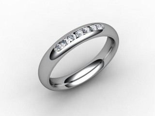 Semi-Set Diamond Eternity Ring 0.15cts. in 18ct. White Gold - 12