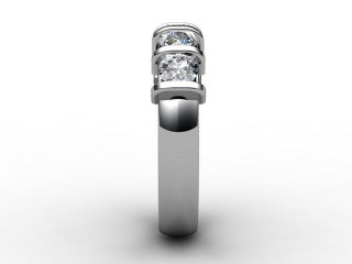 Semi-Set Diamond Eternity Ring 0.75cts. in 18ct. White Gold - 6