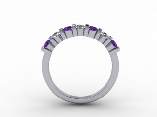 Amethyst and Diamond 0.70cts. in 18ct. White Gold - 3