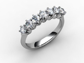 Semi-Set Diamond Eternity Ring 0.50cts. in 18ct. White Gold - 12
