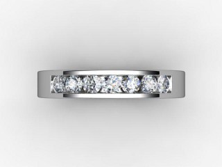 Semi-Set Diamond Eternity Ring 0.50cts. in 18ct. White Gold - 9