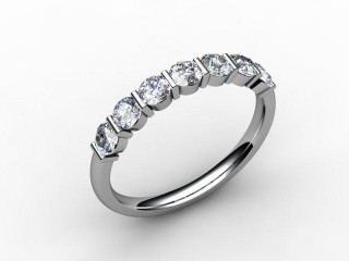 Semi-Set Diamond Eternity Ring 0.70cts. in 18ct. White Gold - 9