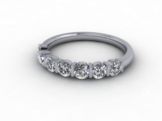 Semi-Set Diamond Eternity Ring 0.70cts. in 18ct. White Gold - 12