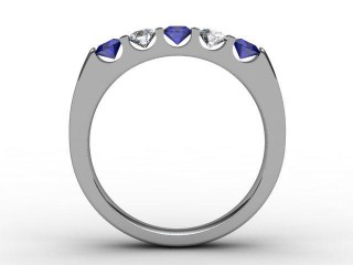 Blue Sapphire and Diamond 0.68cts. in 18ct. White Gold - 3