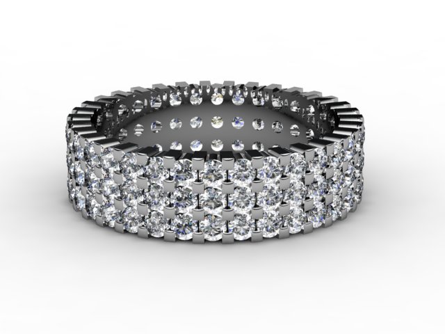 Full Diamond Eternity Ring 1.87cts. in 18ct. White Gold