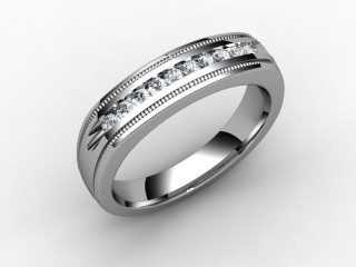 Semi-Set Diamond Eternity Ring 0.18cts. in 18ct. White Gold - 12