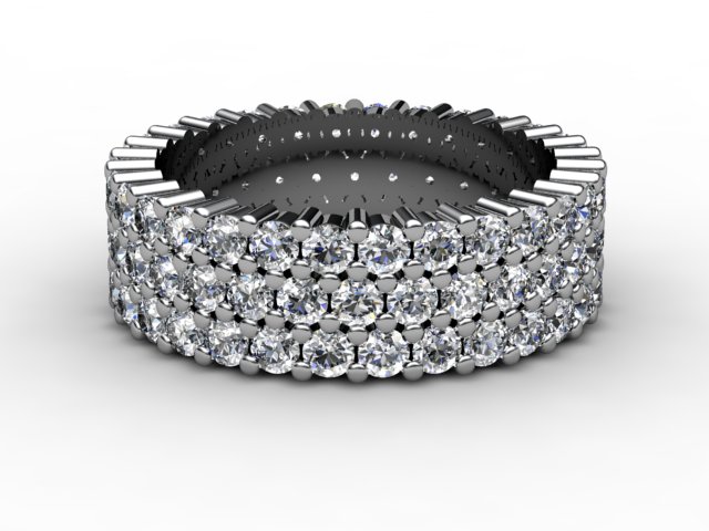Full Diamond Eternity Ring 2.70cts. in 18ct. White Gold