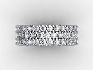 Full Diamond Eternity Ring 2.70cts. in 18ct. White Gold - 9