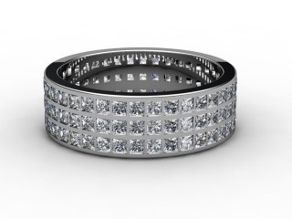 Full Diamond Eternity Ring 2.85cts. in 18ct. White Gold-88-05078