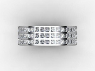 Full Diamond Eternity Ring 2.85cts. in 18ct. White Gold - 9