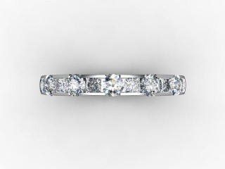 Semi-Set Diamond Eternity Ring 0.78cts. in 18ct. White Gold - 9