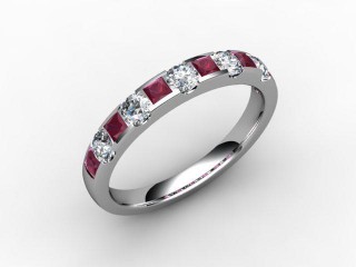 Ruby and Diamond 0.84cts. in 18ct. White Gold - 12