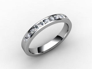Semi-Set Diamond Eternity Ring 0.33cts. in 18ct. White Gold - 12