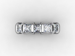 Semi-Set Diamond Eternity Ring 1.28cts. in 18ct. White Gold - 9