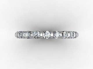 Full Diamond Eternity Ring 1.03cts. in 18ct. White Gold - 9
