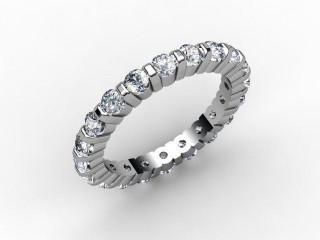 Full Diamond Eternity Ring 1.03cts. in 18ct. White Gold - 12