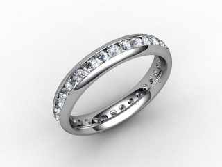 Full Diamond Eternity Ring 0.89cts. in 18ct. White Gold - 12