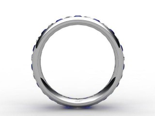 Blue Sapphire and Diamond 0.92cts. in 18ct. White Gold - 3