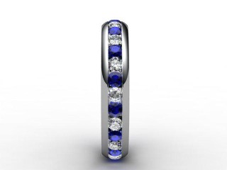 Blue Sapphire and Diamond 0.92cts. in 18ct. White Gold - 6