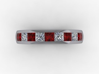 Ruby and Diamond 1.40cts. in 18ct. White Gold - 9