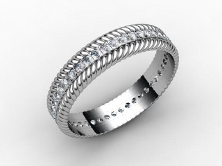 Full Diamond Eternity Ring 0.44cts. in 18ct. White Gold - 12