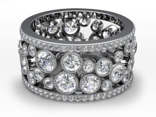 Full Diamond Eternity Ring 3.25cts. in 18ct. White Gold-88-05114