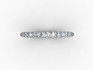 Semi-Set Diamond Eternity Ring 0.22cts. in 18ct. White Gold - 9