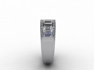 Semi-Set Diamond Eternity Ring 0.82cts. in 18ct. White Gold - 6
