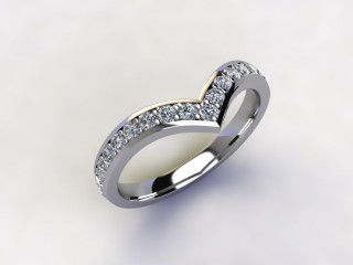 Semi-Set Diamond Eternity Ring 0.38cts. in 18ct. White Gold - 12