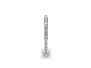 Full Diamond Eternity Ring in 18ct. White Gold: 2.0mm. wide with Round Channel-set Diamonds - 6