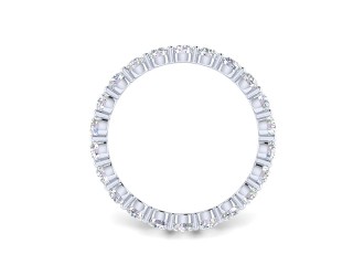 Full Diamond Eternity Ring 1.81cts. in 18ct. White Gold - 9