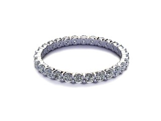 Full Diamond Eternity Ring 0.85cts. in 18ct. White Gold-88-05512