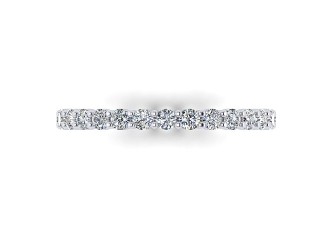 Full Diamond Eternity Ring 0.85cts. in 18ct. White Gold - 3