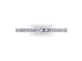 Semi-Set Diamond Eternity Ring 0.33cts. in 18ct. White Gold - 3