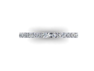 Semi-Set Diamond Eternity Ring 0.55cts. in 18ct. White Gold - 3