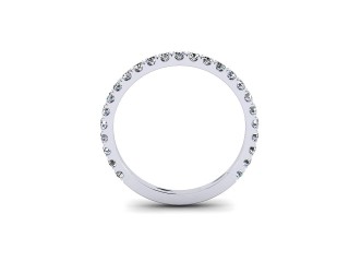 Semi-Set Diamond Eternity Ring 0.55cts. in 18ct. White Gold - 9