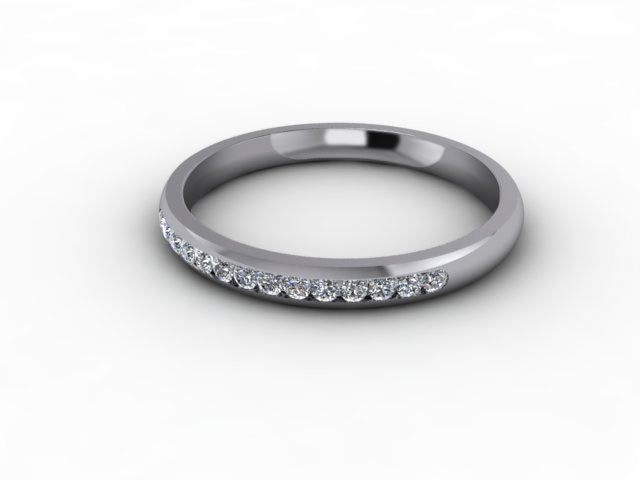 0.16cts. 1/3 Set 18ct White Gold Eternity Ring
